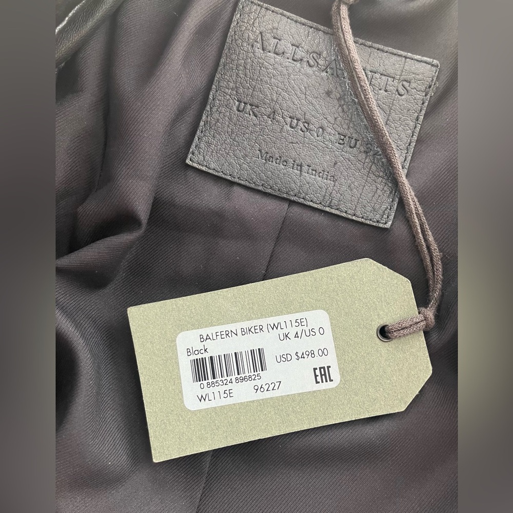 Balfern Leather Biker Jacket - Picture 3 of 5